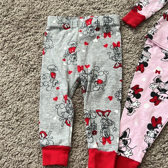 Disney Minnie & Mickey Heart Love PJ Set Bundle - Picture 4 of 9